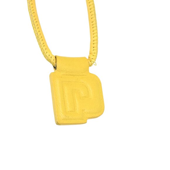 Authentic Paco Rabanne Vegan Yellow Silver Heart Drawstring Bag - Picture 10 of 13